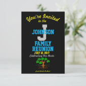 Irgendein Namensfamilien-Wiedersehen mit Einladung (Stehend Vorderseite)
