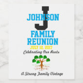 Irgendein Namensfamilien-Wiedersehen mit Weinetikett (Einzelnes Label)