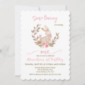 Irgendein Sonnenschein verwandelt ein rosa Mädchen Einladung (Vorderseite)