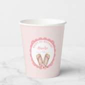 Irgendein Sonnenschein verwandelt ein rosa Mädchen Pappbecher (Rückseite)