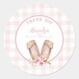 Irgendein Sonnenschein verwandelt ein rosa Mädchen Runder Aufkleber