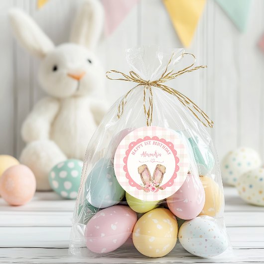 Irgendein Sonnenschein verwandelt ein rosa Mädchen Runder Aufkleber