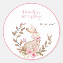 Irgendein Sonnenschein verwandelt ein rosa Mädchen Runder Aufkleber