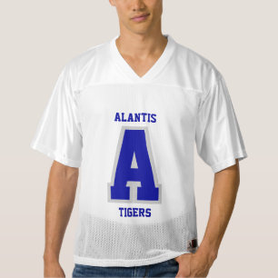 Irgendein Sport-Buchstabe in dunkelblauem   DIY Männer Football Trikot