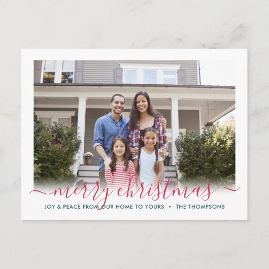 Irgendein Text 2 Foto Frohe Weihnachten und Glück  (Vorderseite)