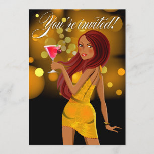 Irgendein Zweck-Party-Feiergelb Einladung