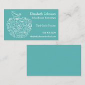 Irgendeine Farblehrer-Apple-Visitenkarte Visitenkarte (Vorne/Hinten)