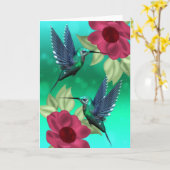 Irgendeine Gelegenheits-Summenvogel-Gruß-Karte Karte (Gelbe Blume)