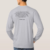 Irgendeine Geschäfts-lange Hülse T T-Shirt (Rückseite)