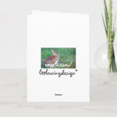 Irgendeine Häschen-Geburtstags-Karte Karte (Rückseite)