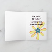 Irgendeine Häschen-Geburtstags-Karte Karte (Innenseite)