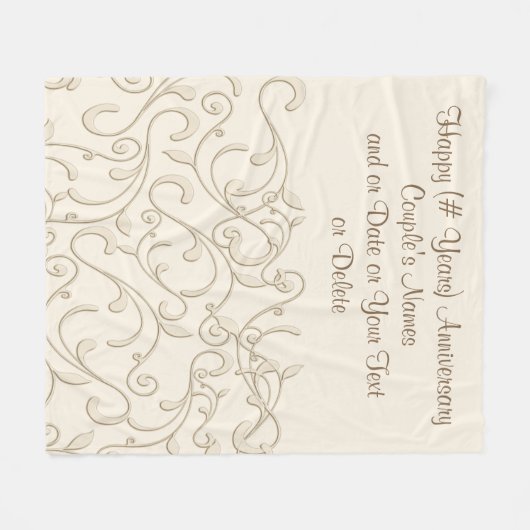 IRGENDEINE JAHR FLEECEDECKE (Vorderseite (Horizontal))