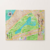 Irgendeine Karte der Stadt-| Melbourne Puzzle (Horizontal)