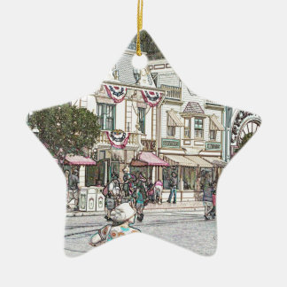 Irgendeine Stadt, USA Keramik Ornament