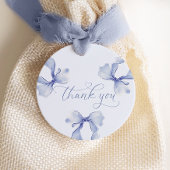 Irgendetwas Blue Bow Brautparty Gefälligkeit Tags Geschenkanhänger