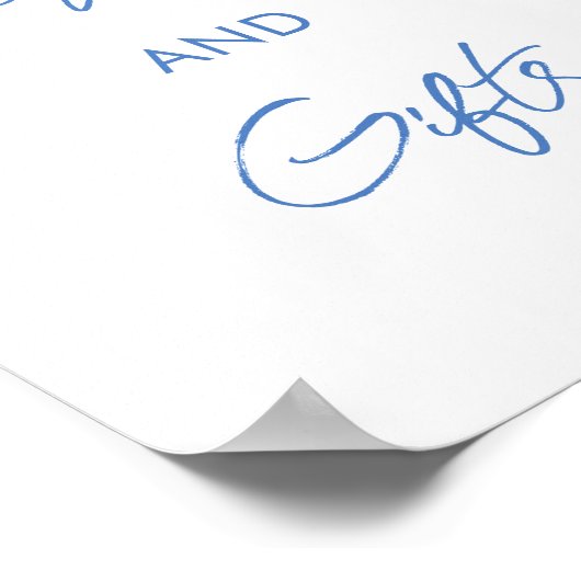 Irgendetwas Blue Brautparty Cards und Geschenke Un Poster (Ecke)