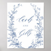 Irgendetwas Blue Brautparty Cards und Geschenke Un Poster (Vorne)