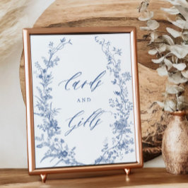 Irgendetwas Blue Brautparty Cards und Geschenke Un Poster