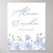 Irgendetwas Blue Brautparty Ratschläge & Wünsche Poster (Vorne)