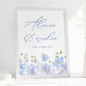 Irgendetwas Blue Brautparty Ratschläge & Wünsche Poster