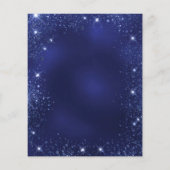 Irgendetwas Blue Glitzer Bridal Dusche Einladung (Rückseite)