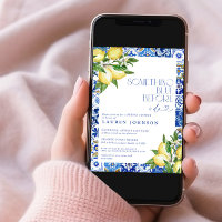 Irgendetwas Blue Lemon marokkanisches QR-Brautpart