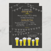 Irgendetwas ist Brauerei Soirée Einladung (Vorne/Hinten)