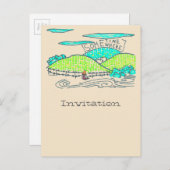 Irgendwann Einladungspostkarte (Vorne/Hinten)