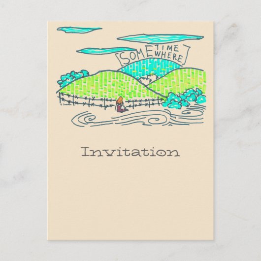 Irgendwann Einladungspostkarte (Vorderseite)