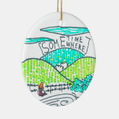 Irgendwann Keramik Ornament (Rechts)