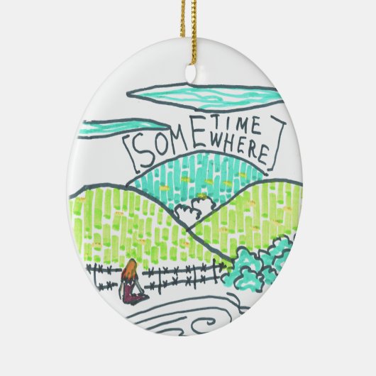 Irgendwann Keramik Ornament (Rechts)