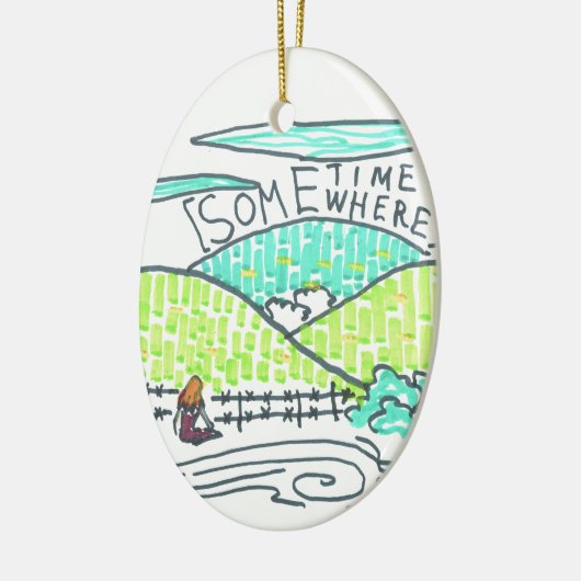 Irgendwann Keramik Ornament (Links)