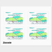 Irgendwann Rechteckiger Aufkleber (Blatt)