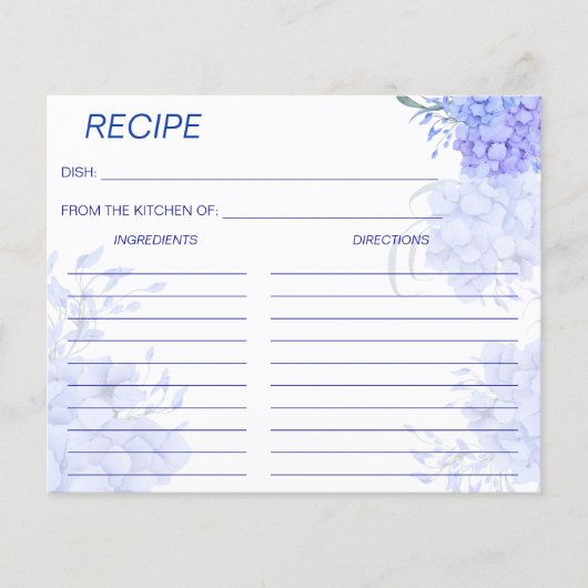 Irgendwas blaues Hydrangea-Brautparty-Rezept (Vorderseite)