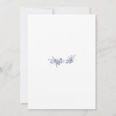 Irgendwas Blue Toile French Blue Brautparty Einladung (Rückseite)
