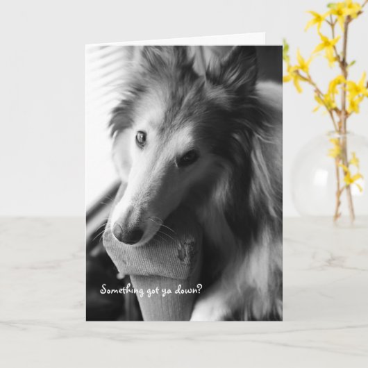 Irgendwas got dich runter? karte (Gelbe Blume)