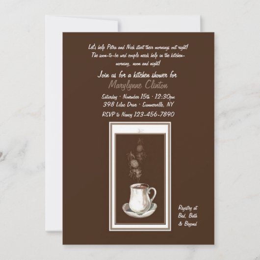 Irgendwas ist die Brauerei-Dusche-Einladung Einladung (Vorderseite)