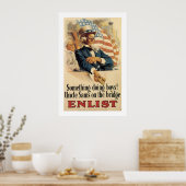 Irgendwas macht Jungs! Poster (Küche)