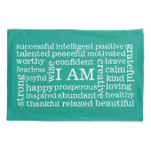 Irgendwelche Farbpositives Selbstbild-täglichen Kissenbezug (Rückseite)