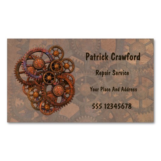 Irgendwelche Reparatur oder Technik-Service Magnetische Visitenkarte (Vorderseite)