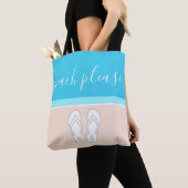 Irgendwelche süßen Flip Flops mit Monogramm Beach Tasche (Von Nahem)