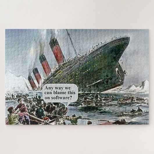 Irgendwie können wir das auf Software beschuldigen Puzzle (Horizontal)