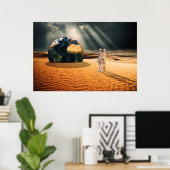 Irgendwo Anders – Der Welt Zugewandt Poster (Heimbüro)