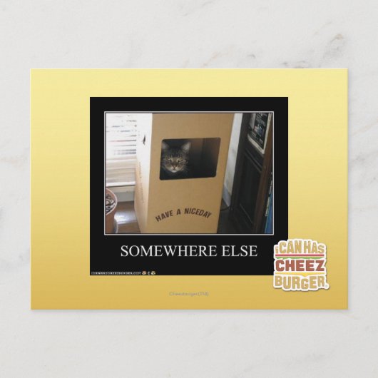 Irgendwo anders postkarte (Vorderseite)
