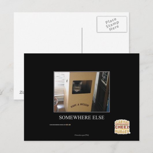 Irgendwo anders postkarte (Vorne/Hinten)