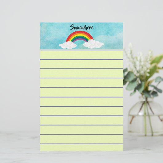 Irgendwo Briefpapier (Stehend Vorderseite)