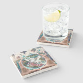 Irgendwo da draußen - es ist nicht glauben steinuntersetzer (Seitenansicht)