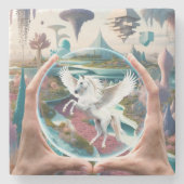 Irgendwo da draußen - es ist nicht glauben steinuntersetzer (Vorderseite)