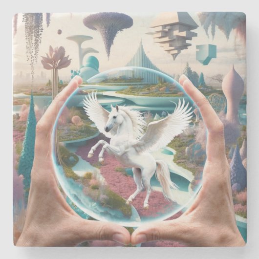 Irgendwo da draußen - es ist nicht glauben steinuntersetzer (Vorderseite)