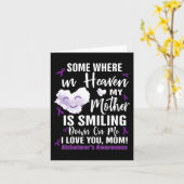 Irgendwo im Himmel lächelt meine Mutter herab Karte (Gelbe Blume)